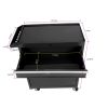 Detachable 4 Drawer Tool Chest with Bottom Cabinet and one Adjustable Shelf--Black