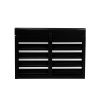 Detachable 4 Drawer Tool Chest with Bottom Cabinet and one Adjustable Shelf--Black