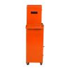 Detachable 4 Drawer Tool Chest with Bottom Cabinet and one Adjustable Shelf--Orange