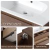 30" Wall Mounting Bathroom Vanity With Gel Sink (BVB005530BNO)