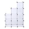 Cube Storage 9-Cube Closet Organizer Storage Shelves Cubes Organizer DIY Closet Cabinet white RT