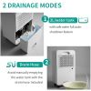 3,000 Sq. Ft. Dehumidifier with 2L Water Tank, Auto or Manual Drain, 30 Pint Dehumidifier for Medium to Large Rooms and Basements