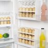 Kitchen Egg Holder Refrigerator Egg Stand Shelf Fresh Storage Box Eggs Display Rack Eggs Storage Container Fridge Organizer