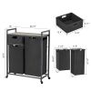 Laundry Basket;  Laundry Hamper with Drawer;  2 Laundry Sorter;  with 2 Bags;  1 Storage Rack