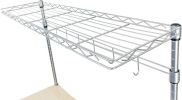 Chrome Plated 4-Tier Wire Shelving Unit (14"W x 61"H x 36"D)