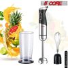 5Core 400W Immersion Hand Blender Multifunctional Electric 9 speed 2 accessories HB 1516