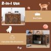 Multipurpose Wooden Side Table And Hidden Cabinet Cat Furniture