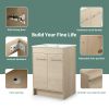 24 Inch Bathroom Cabinet With Sink; Soft Close Doors; (KD-Packing); BVB05224PLO