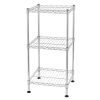 3-Tier Steel Wire Shelving Tower