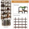 [VIDEO] 5 Tier Bookcase Home Office Open Bookshelf; Modern Industrial Style Shelf with Metal Frame; MDF Board