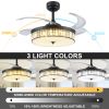 42"Crystal Ceiling Fans with Lights