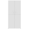 Shoe Cabinet White 31.5"x15.4"x70.1" Engineered Wood