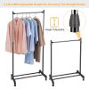 33lbs Garment Racks 3.12ft-4.80ft Height Adjustable Clothes Stand Foldable Clothes Hanger with Wheels