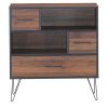 Multipurpose Sideboard Storage Cabinet with Metal Leg & Drawers