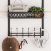 Door Hook Organizer, Towel Rack On Door, Umbrella On Door Hook,Hooks&Racks Black