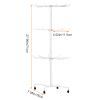 3-Tier Metal Jewelry Rack 30-Hook Necklaces Bracelets Display Stand Organizer Spinning Tower Holder