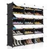 7 Tiers Portable Shoe Rack Organizer 48 Pairs Shelf Storage Cabinet for Heels