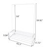 Clothing Garment Rack with Shelves, Metal Cloth Hanger Rack Stand Clothes Drying Rack for Hanging Clothes RT