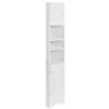 Multi-Functional Corner Cabinet Tall Bathroom Storage Cabinet with Two Doors and Adjustable Shelves;  Open Shelf