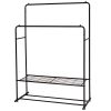 Garment Rack Freestanding Hanger Double Rods Multi-functional Bedroom Clothing Rack