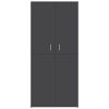 Shoe Cabinet Gray 31.5"x15.4"x70.1" Engineered Wood