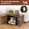 Multipurpose Wooden Side Table And Hidden Cabinet Cat Furniture