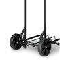 Folding Luggage Cart, Black, 39" x 13" (15" Platform), 3lbs Empty, 75lbs Capacity