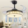 42"Crystal Ceiling Fans with Lights