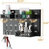 Metal Key Hooks with 3 Adjustable Baskets and 3 Hooks, Pegboards For Wall Organizer