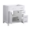 36 inch Bathroom Vanity Base Only; MDF Boards; in White