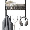 Door Hook Organizer, Towel Rack On Door, Umbrella On Door Hook,Hooks&Racks Black