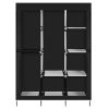 71" Portable Closet Wardrobe Clothes Rack Storage Organizer with Shelf Black