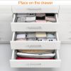 3 Pack Sock Organizer Box Foldable Damp Proof Storage Drawers Multi-cells Underwear Tie Container