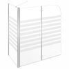 Bath Enclosure 47.2"x26.8"x51.2" Tempered Glass Stripe