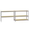 5-Tier Heavy Duty Steel Garage Storage Shelving Unit in Silver (48 in. W x 78 in. H x 24 in. D)