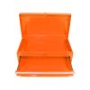 Detachable 4 Drawer Tool Chest with Bottom Cabinet and one Adjustable Shelf--Orange