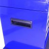 Detachable 4 Drawer Tool Chest with Bottom Cabinet and one Adjustable Shelf--Blue