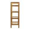 Oceanstar 4-Tier Bamboo Shoe Rack, Natural