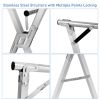 Foldable Steel Clothes Drying Rack with 4 Universal Wheels for Laundry