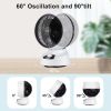 9" Air Circulator Fan, Desk Fan 90Â° Tilt & 60Â° Oscillating, Portable Table Fan with 3 Speeds Powerful Airflow Perfect for Bedroom Dorm Office, White