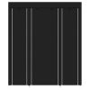 69" Portable Clothes Closet Wardrobe Storage Organizer with Non-Woven Fabric Quick and Easy to Assemble Extra Strong and Durable Black