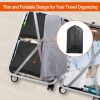 5Pcs 39" Garment Bags Hanging Suit Bags Covers Breathable with Full Zipper Transparent Window