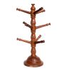 WILLART Handmade Wooden Bangle Holder Jewellery Stand for Women Tree Carving; 13 inches