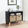 Livia Multi Purpose Changing Table Black/Natural