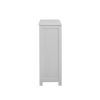 White Bathroom Floor Storage Cabinet;  Wooden Freestanding Storage Cabinet;  Side Storage Organizer with 1 Cupboard and 3 Drawers