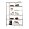 Chrome Plated 6-Tier Commercial Grade Heavy Duty Wire Shelving Unit (48"W x 72"H x 18"D)