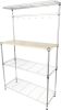 Chrome Plated 4-Tier Wire Shelving Unit (14"W x 61"H x 36"D)