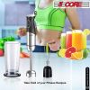 5Core 400W Immersion Hand Blender Multifunctional Electric 9 speed 2 accessories HB 1516