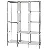 71" Portable Closet Wardrobe Clothes Rack Storage Organizer with Shelf Navy RT