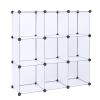 Cube Storage 9-Cube Closet Organizer Storage Shelves Cubes Organizer DIY Closet Cabinet white RT